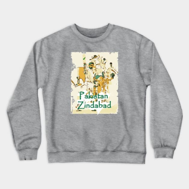 Pakistan Cricket Pakistan Zindabad T20 Crewneck Sweatshirt by FasBytes